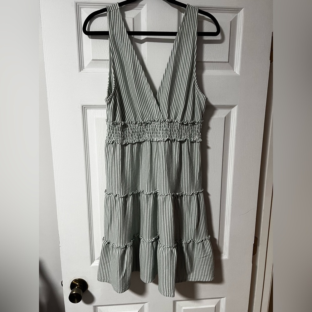 American Eagle Outfitters Green Striped Top